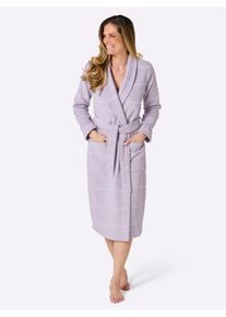 feel good Witt Damen Bademantel, lavendel, Gr&ouml;&szlig;e 36/38, 100% Baumwolle