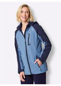 Witt Damen Funktionsjacke mit 1 Reissverschluss-Innentasche, mittelblau-marine, Gr&ouml;&szlig;e 48, 100% Polyamid. Netzware: 100% Polyester. &Auml;rmelfutter: 100% 