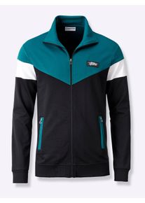 Witt Damen Freizeitanzug mit Reissverschluss-Taschen, aquapetrol, Gr&ouml;&szlig;e 60/62, 50% Baumwolle, 50% Polyester