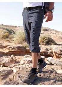 Witt Damen Funktionshose inklusive G&uuml;rtel, marine-gemustert, Gr&ouml;&szlig;e 58, 93% Polyester, 7% Elasthan