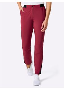 Witt Damen Trekkinghose mit Leistentaschen hinten, kirsche, Gr&ouml;&szlig;e 46, 93% Polyester, 7% Elasthan