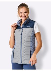 Witt Damen Steppweste mit elastischen Seiten, dunkelblau, Gr&ouml;&szlig;e 38, 100% Polyester. Einsatz: 88% Polyester, 12% Elasthan. Wattierung: 100% Polyester