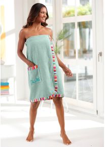 WITT Damen Saunakilt, kalkmint, Gr&ouml;&szlig;e 36-44, 100% Baumwolle