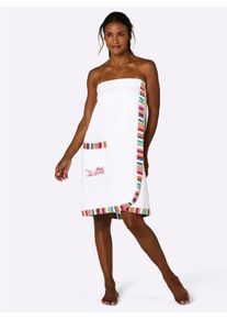 WITT Damen Saunakilt, wei&szlig;, Gr&ouml;&szlig;e 46-54, 100% Baumwolle