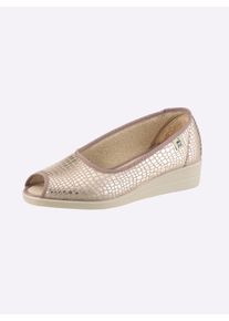 WITT Damen Slipper mit Antirutsch-Sohle, rosenholz, Gr&ouml;&szlig;e 41, 100% Textil