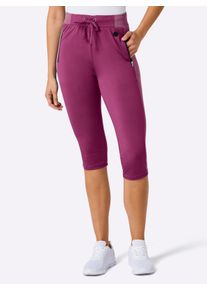 Witt Damen Caprileggings mit Teil-Dehnbund, malve, Gr&ouml;&szlig;e 40/42, 85% Polyester, 15% Elasthan