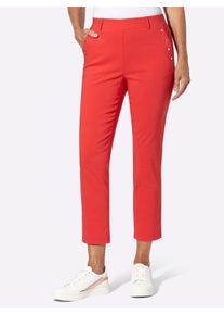 WITT Damen Bengalinhose mit Passformsattel hinten, erdbeere, Gr&ouml;&szlig;e 38, 72% Viskose, 25% Polyamid, 3% Elasthan