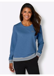 feel good Witt Damen Shirt, mittelblau, Gr&ouml;&szlig;e 40/42, 50% Baumwolle, 50% Polyester