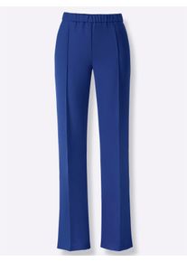 WITT Damen Anzughose mit Dehnbund, royalblau, Gr&ouml;&szlig;e 48, 75% Polyester, 21% Viskose, 4% Elasthan