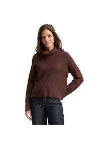 Tom Tailor, Unisex, Tom Tailor Rollkragenpullover mit Rollkragen, schwarz pecan braun melange, XL, Pullover von Tom Tailor