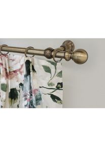 Garesa, Garesa Gardinenstange &raquo;ANDREA&laquo; &Oslash; 20 mm 1 l&auml;ufig-l&auml;ufig Wunschmassl&auml;nge Vorhanggarnitur, verl&auml;ngerbar, Endknopf Kugel lang, mit Ringen, 