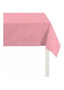 Apelt, Apelt Tischdecke &raquo;4362 Rips - UNI&laquo; Wasser- und Schmutzabweisend, rosa, Baumwolle, Polyester, 1 Stk.