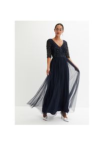 bonprix, Unisex, bonprix Abendkleid, dunkelblau, 36, N-Gr, Abendkleid mit festlichem Stil f&uuml;r besondere Anl&auml;sse
