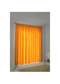 WIRTH, Vorhang &raquo;Natur&laquo; Kr&auml;uselband 1 Stk. tlg. 2-lagig, orange, Baumwolle