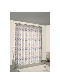 WIRTH, Vorhang &raquo;Berlare&laquo; Kr&auml;uselband 1 Stk. tlg., ros&eacute;, Jacquard, Baumwolle, Polyester