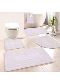 my home, my home Badematte &raquo;Inga, Rahmen, Badvorleger, Badezimmer Teppich&laquo; H&ouml;he 18 mm beidseitig nutzbar fussbodenheizungsgeeignet strapazierf&auml;hig 100