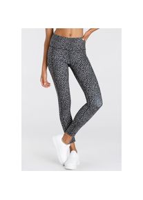 active by Lascana Lascana Active, Unisex, LASCANA ACTIVE Funktionsleggings Sportleggings in Leo-Optik, leo, L (44/46), N-Gr, Performance Leggings mit Leo Muster