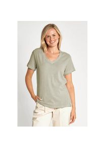 Zhrill, Unisex, T-Shirt &raquo;ZHSVANA&laquo; mit V-Ausschnitt, olive, L, T-Shirt von Zhrill