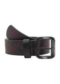 Pull&Bear Pull&Bear, Hommes Ceinture 'STWD', rouge fonc&eacute; / noir
