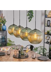 hofstein Koyoto H&auml;ngeleuchte Glas 30 cm Gr&uuml;n, 4-flammig