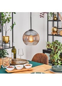 hofstein Koyoto H&auml;ngeleuchte Glas 20 cm Klar, Rauchfarben, 1-flammig