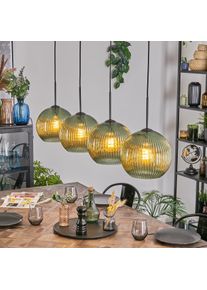 hofstein Koyoto H&auml;ngeleuchte Glas 25 cm Gr&uuml;n, 4-flammig