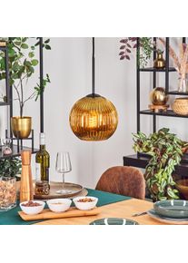 hofstein Koyoto H&auml;ngeleuchte Glas 20 cm Gold, 1-flammig