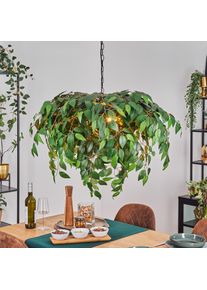 hofstein Kallax H&auml;ngeleuchte Schwarz, 4-flammig