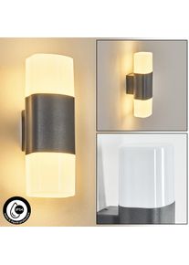 hofstein Felor Au&szlig;enwandleuchte LED Anthrazit, 2-flammig