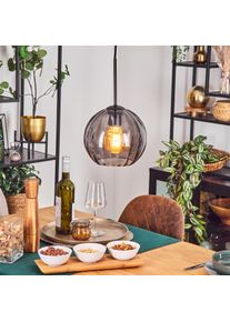 hofstein Koyoto H&auml;ngeleuchte Glas 20 cm Rauchfarben, 1-flammig