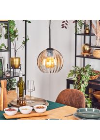 hofstein Koyoto H&auml;ngeleuchte Glas 20 cm Bernsteinfarben, Klar, 1-flammig