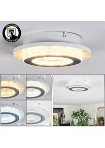 hofstein Lidor Deckenleuchte LED Grau, Wei&szlig;, 1-flammig