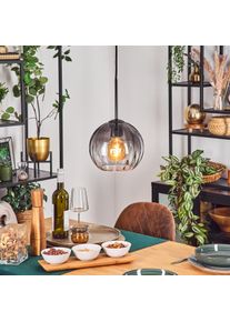 hofstein Koyoto H&auml;ngeleuchte Glas 20 cm Klar, Rauchfarben, 1-flammig