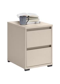 CARRYHOME Nachttisch , Kaschmir , Kunststoff , 2 Schublade(n) Schubladen , 40x55x48 cm , Typenauswahl , Schlafzimmer, Nachttische