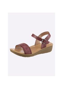 Casual Looks, Unisex, Sandalette, bordeaux, 40, Weite F