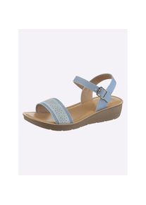 Casual Looks, Unisex, Sandalette, eisblau, 39, Weite F