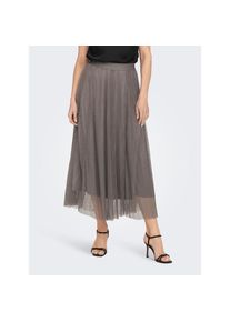 Only, Unisex, Only Maxirock &raquo;ONLLAVINA SKIRT JRS&laquo; Polyester, antler, XS (34), Plissee-Maxirock von Only