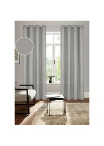 Bruno Banani, Vorhang &raquo;Lagan&laquo; &Ouml;sen 2 Stk. tlg. 2-er Set, gewebt, Microfaser, versch. Gr&ouml;ssen, einfarbig, Bestseller, grau, Polyester, Polyester