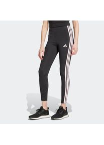 adidas Sportswear, Unisex, adidas Sportswear Trainingstights &raquo;W 3S SJ LEG&laquo; sportlicher Look mit 3-Streifen, aus Baumwolle und Elasthan, schwarz, clear
