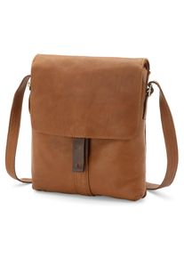 Harold&rsquo;s Lederwaren Herren-Leder Crossbag Cognac