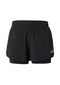 New Balance, Femmes Pantalon de sport 'Essentials', gris argent&eacute; / noir