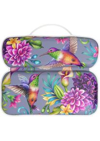 Sanilo, Nackenkissen &raquo;Badewannenkissen Kolibri&laquo; bequem, rutschfest, kr&auml;ftige Farben, mit 7 starken Saugn&auml;pfen, lila, B/H/L: 39 cm x 5,5 cm