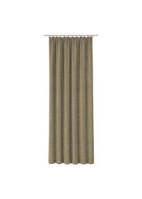 WIRTH, Vorhang &raquo;B-Holmsund&laquo; Kr&auml;uselband 1 Stk. tlg., taupe, Chenille, Polyacryl