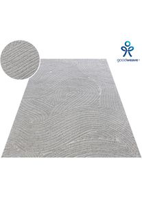 my home, my home Wollteppich &raquo;Falun, Wolle, Hoch-Tief-Struktur, maschinell gewebt&laquo; rechteckig 12 mm H&ouml;he einfarbig, Wolle, Teppich, Wohnzimmer, 