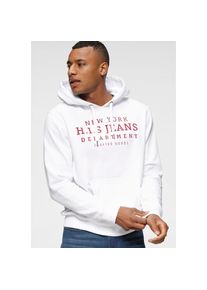 H.I.S. H.I.S, Herren, Kapuzensweatshirt, mit Print und Badge, Kapuze, f&uuml;r sportliche Outfits, wei&szlig;, XXL (60/62), L&auml;ssiger Look durch Print und Badge, ideal 