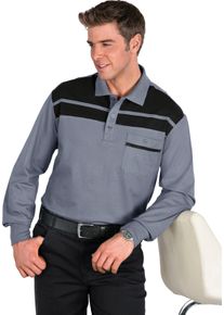Herren Poloshirt grau-schwarz