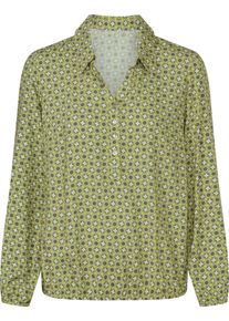 Damen Druckbluse in ECOVERO-Qualit&auml;t ecru-schilf-bedruckt
