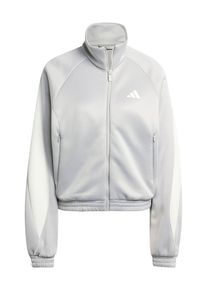 adidas Sportswear, Femmes Vestes d&rsquo;entra&icirc;nement 'Stadium', gris clair / blanc
