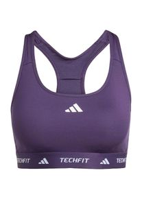 adidas Performance Sport-BH Damen, dunkellila / wei&szlig;, Gr&ouml;&szlig;e XXXS/XXS