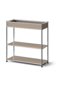 Tchibo - Metall-Konsole &raquo;Cn3 Slim Line&laquo; mit Ablage - 77x30,5x85,5cm - taupe - Stahl / Kunststoff / Kunststoff
